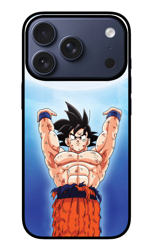 Goku Power iPhone 17 Pro Glass Case