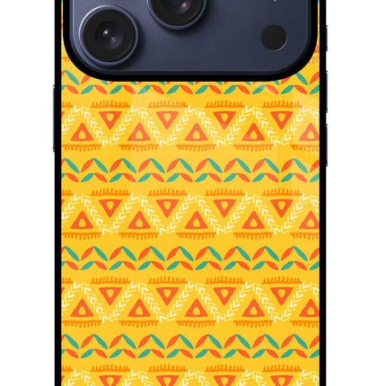Tribal Pattern iPhone 17 Pro Glass Case