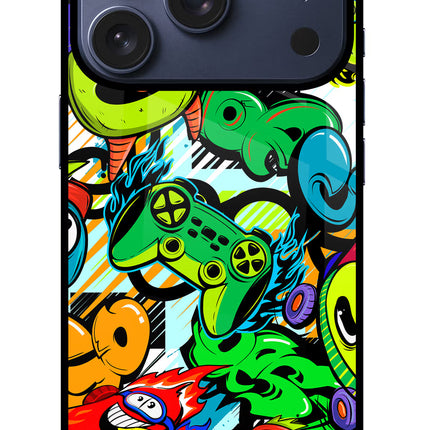 Game Doodle iPhone 17 Pro Glass Case