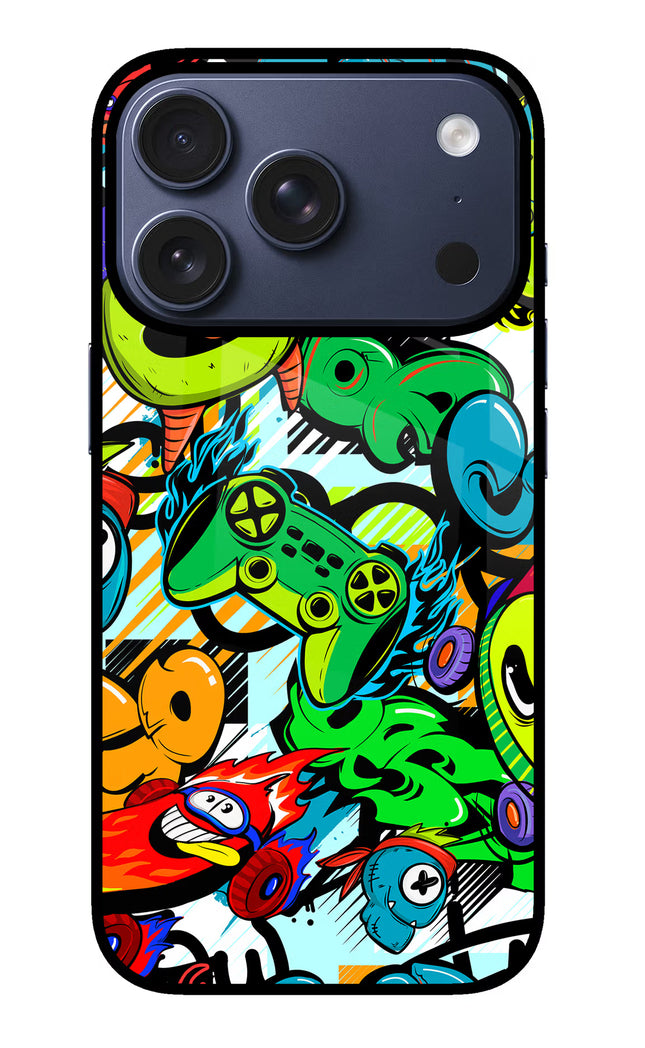 Game Doodle iPhone 17 Pro Glass Case