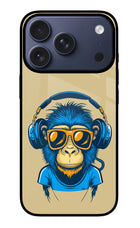 Monkey Headphone iPhone 17 Pro Glass Case