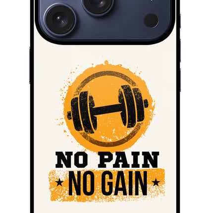 No Pain No Gain iPhone 17 Pro Glass Case