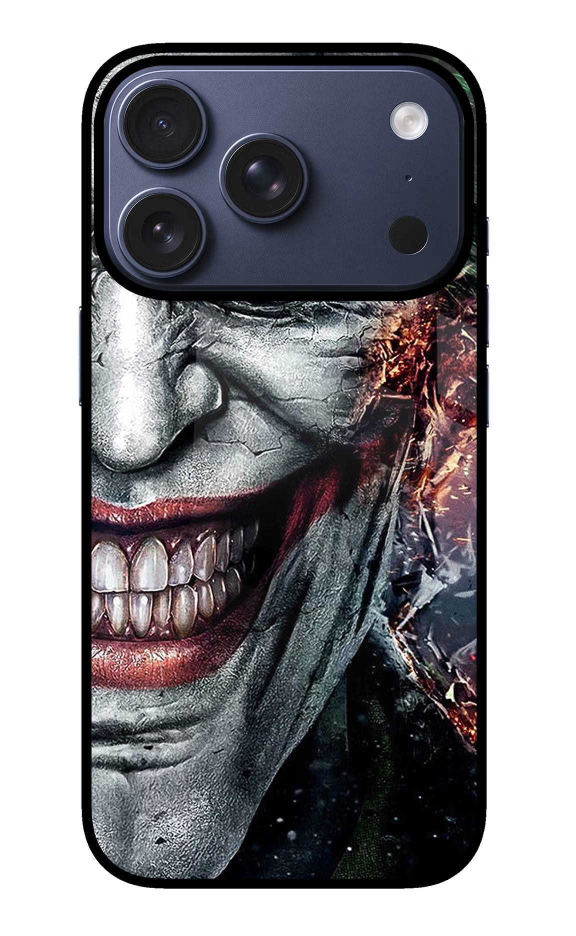 Joker Cam iPhone 17 Pro Glass Case Back Cover by Casekaro