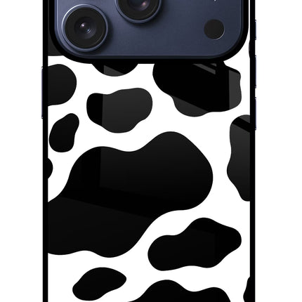 Cow Spots iPhone 17 Pro Glass Case