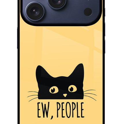 Ew People Catitude iPhone 17 Pro Glass Case