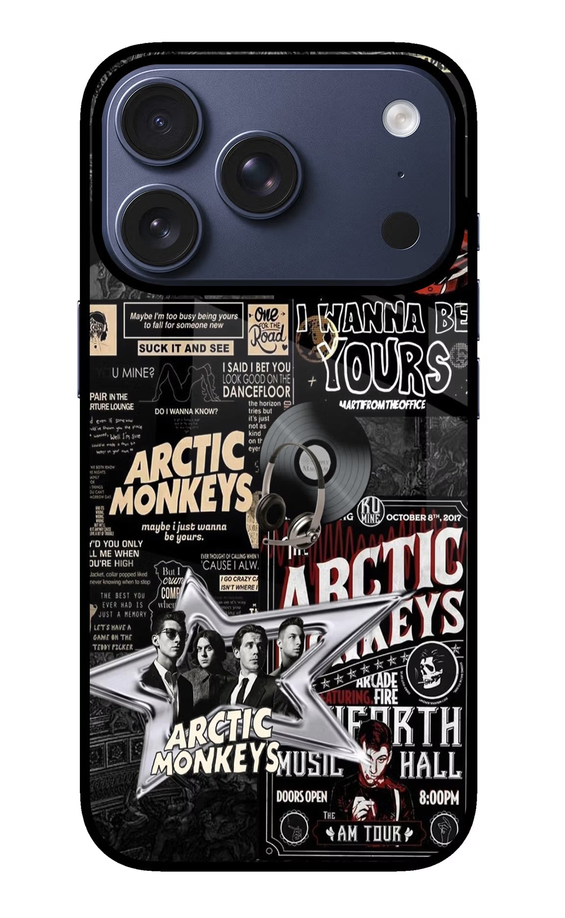 Arctic Monkeys iPhone 17 Pro Glass Case Back Cover by Casekaro