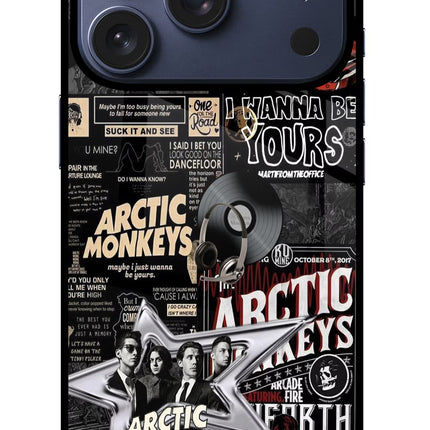 Arctic Monkeys iPhone 17 Pro Glass Case Back Cover by Casekaro
