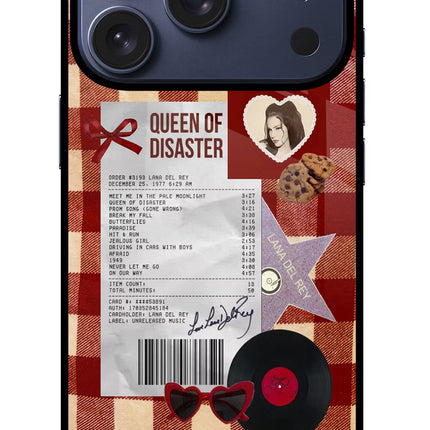 Queen of Disaster iPhone 17 Pro Glass Case
