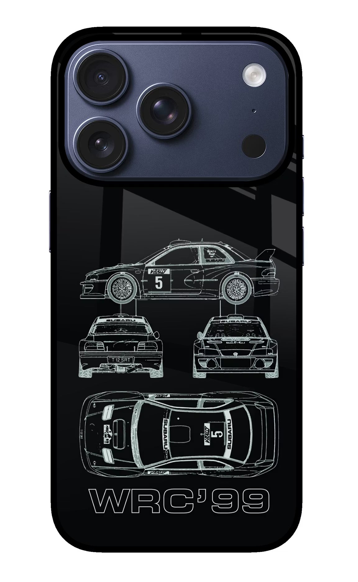 WRC'99 iPhone 17 Pro Glass Case Back Cover by Casekaro