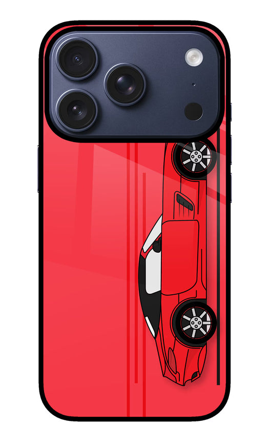 Red Velocity iPhone 17 Pro Glass Case