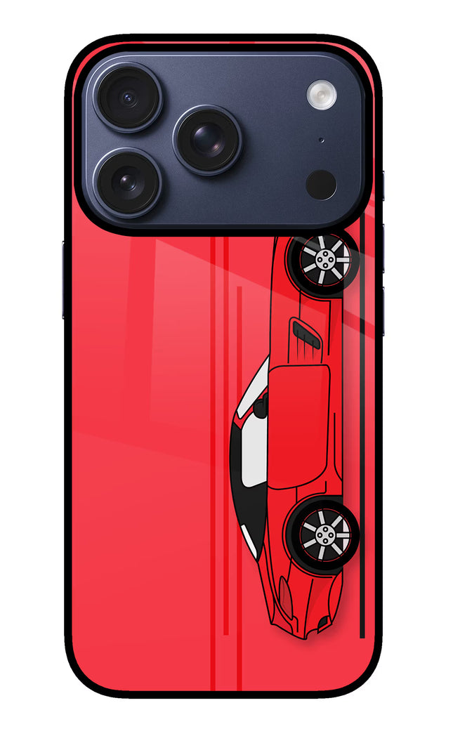 Red Velocity iPhone 17 Pro Glass Case