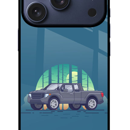 Retro Garage Vibe iPhone 17 Pro Glass Case