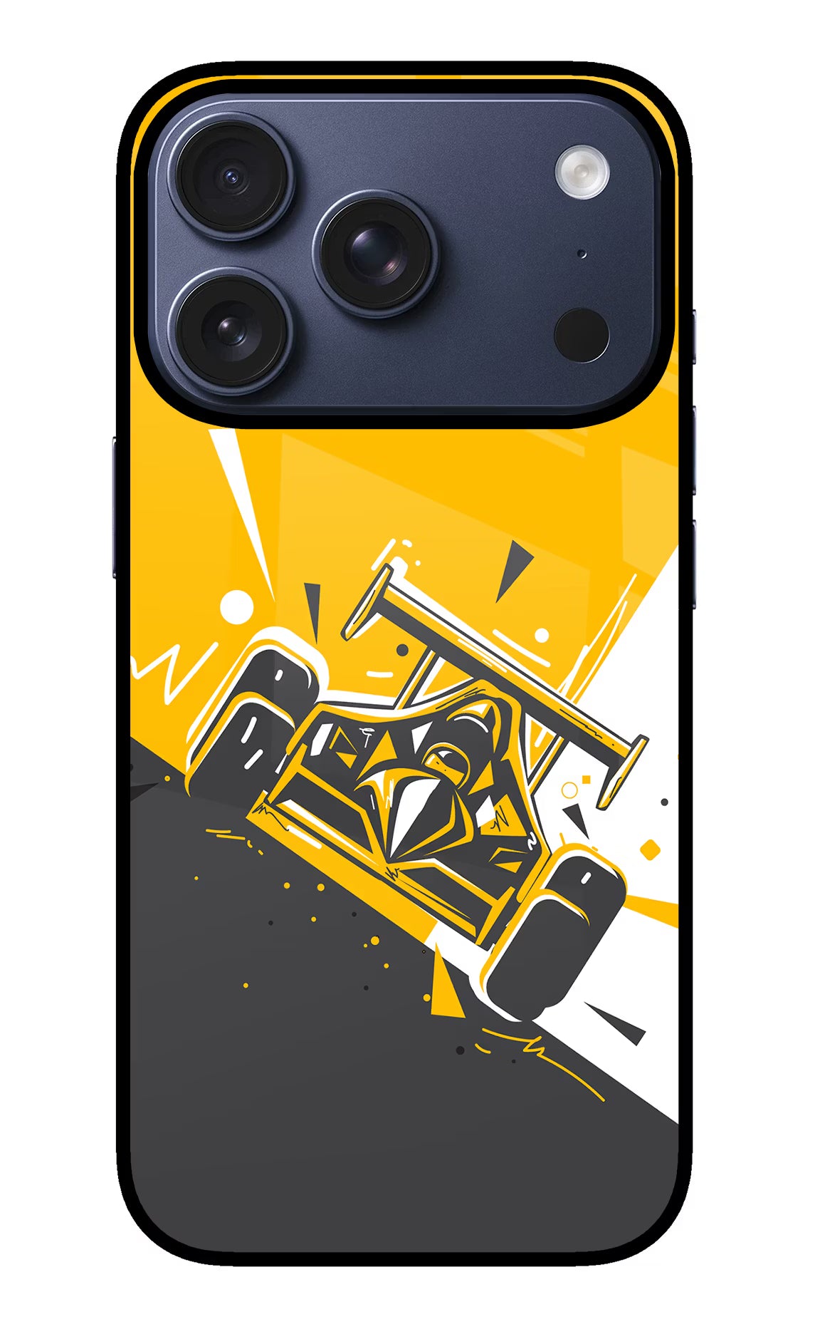 Track King iPhone 17 Pro Glass Case Back Cover by Casekaro