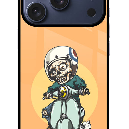 Undead Biker iPhone 17 Pro Glass Case