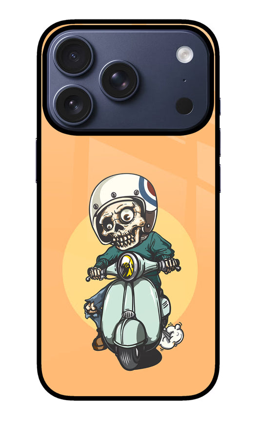 Undead Biker iPhone 17 Pro Glass Case