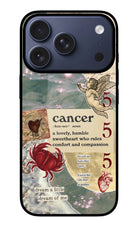 Cancer Zodiac iPhone 17 Pro Glass Case
