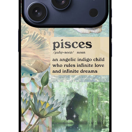 Pisces Zodiac iPhone 17 Pro Glass Case
