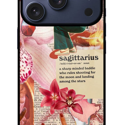 Sagittarius Zodiac iPhone 17 Pro Glass Case