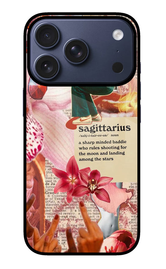 Sagittarius Zodiac iPhone 17 Pro Glass Case