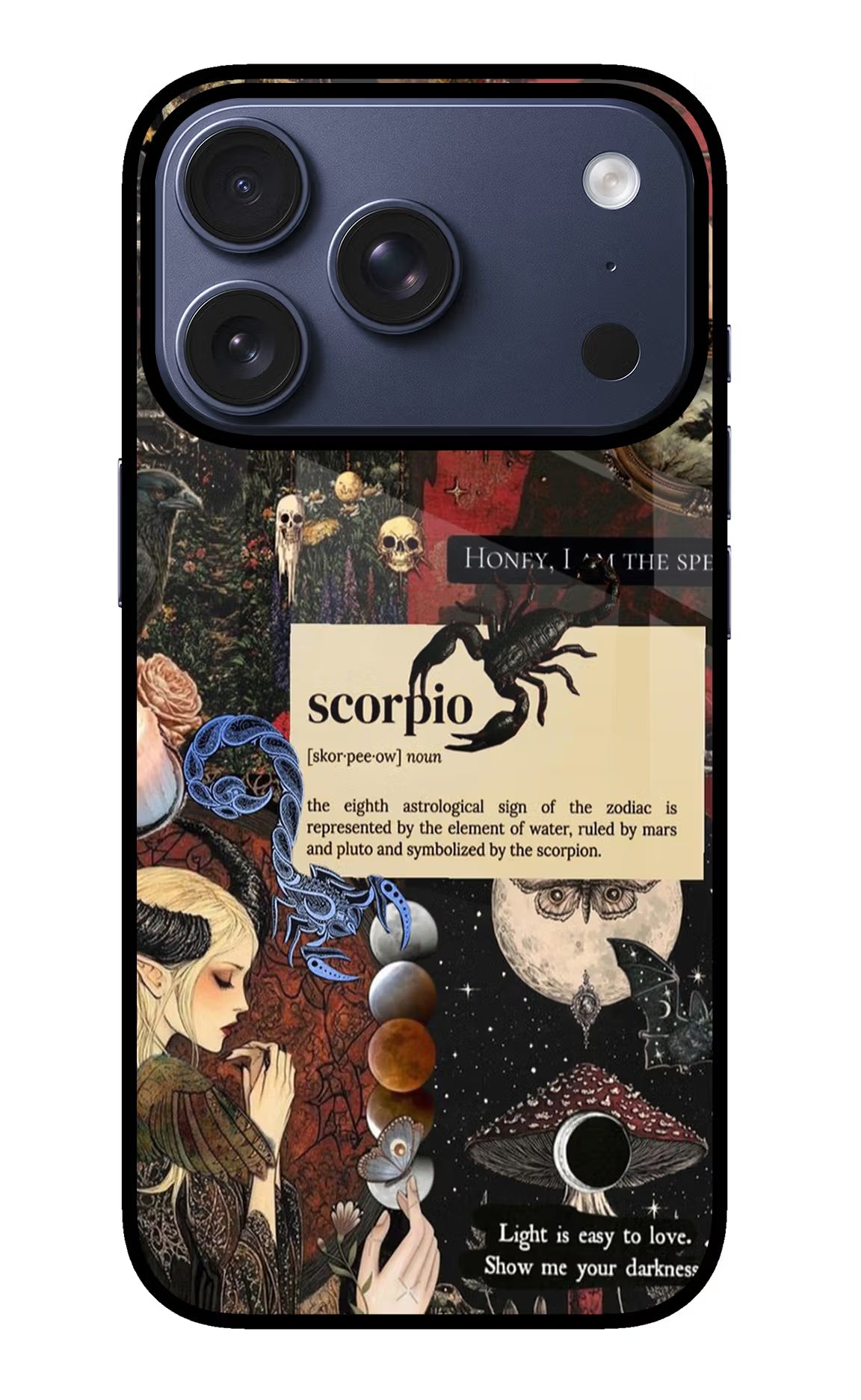 Scorpio Zodiac iPhone 17 Pro Glass Case Back Cover by Casekaro