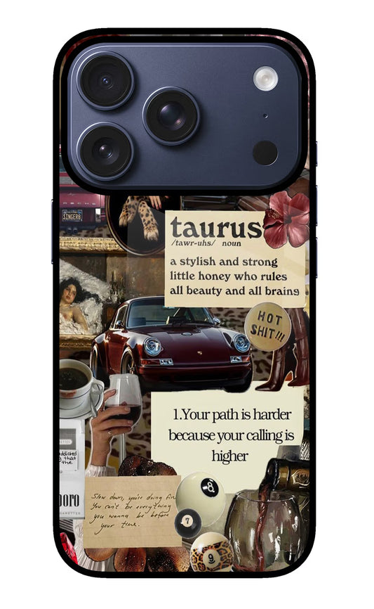 Taurus Zodiac iPhone 17 Pro Glass Case