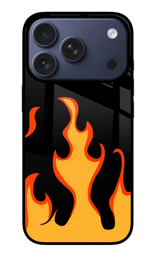 Fired Up – Black iPhone 17 Pro Glass Case