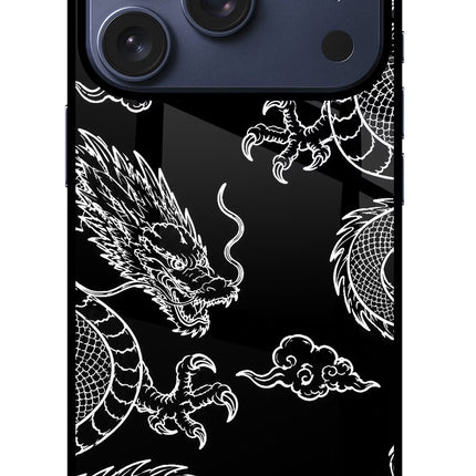 Twin Dragons iPhone 17 Pro Glass Case