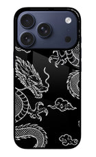 Twin Dragons iPhone 17 Pro Glass Case