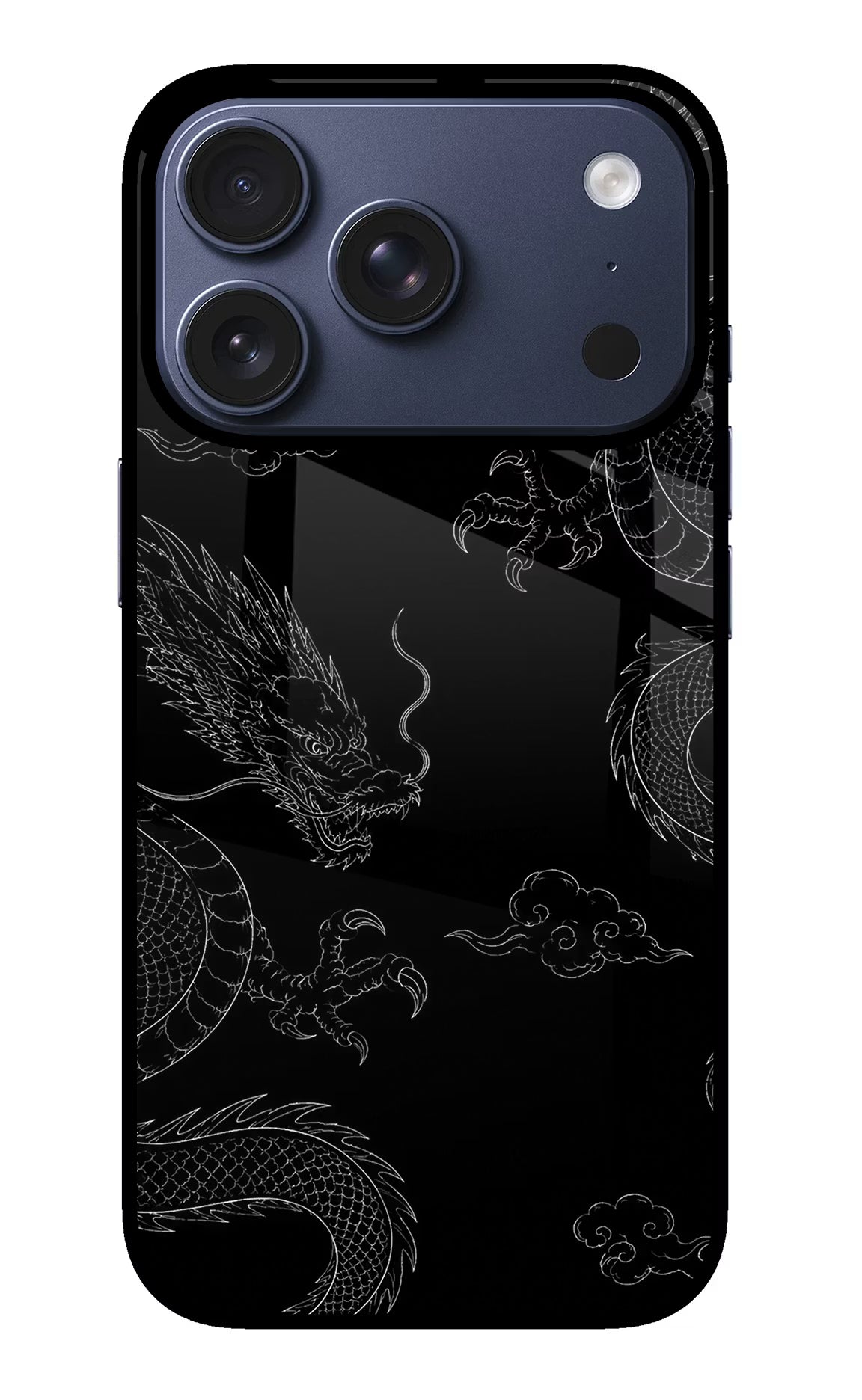 Twin Dragons iPhone 17 Pro Glass Case