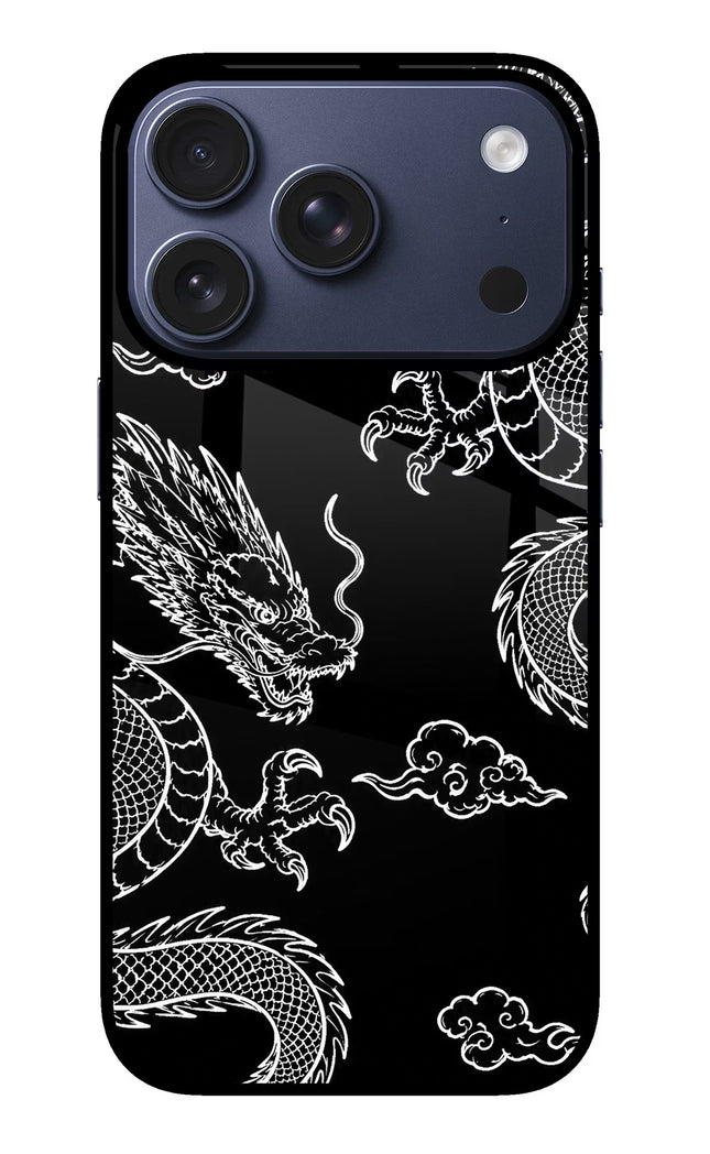 Twin Dragons iPhone 17 Pro Glass Case