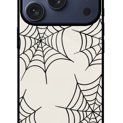 Spider Web iPhone 17 Pro Glass Case