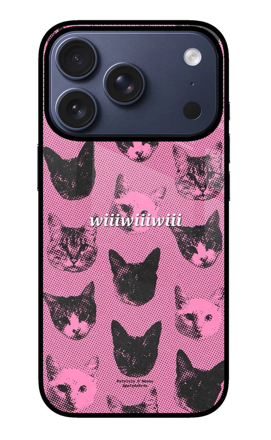 Pink Cats iPhone 17 Pro Glass Case
