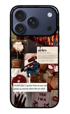 Zodiac Aries iPhone 17 Pro Glass Case