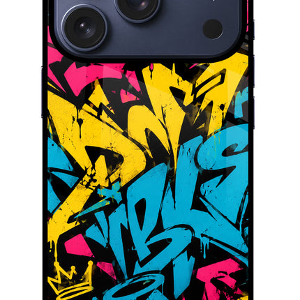 Graffiti Vibe iPhone 17 Pro Glass Case
