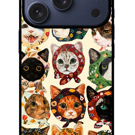 Cool Cat iPhone 17 Pro Glass Case