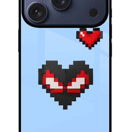 Peter Heart iPhone 17 Pro Glass Case Back Cover by Casekaro