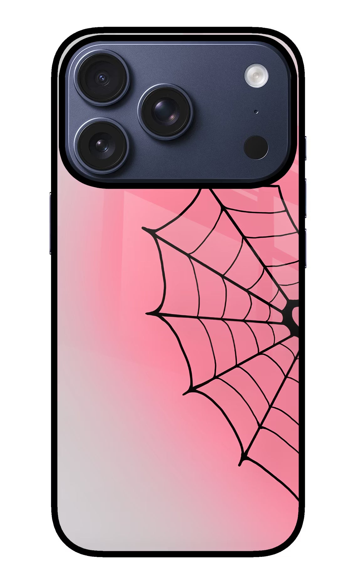 Pink Web iPhone 17 Pro Glass Case