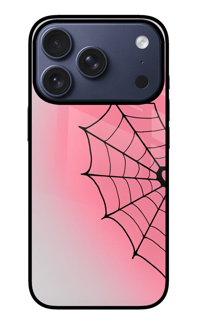 Pink Web iPhone 17 Pro Glass Case