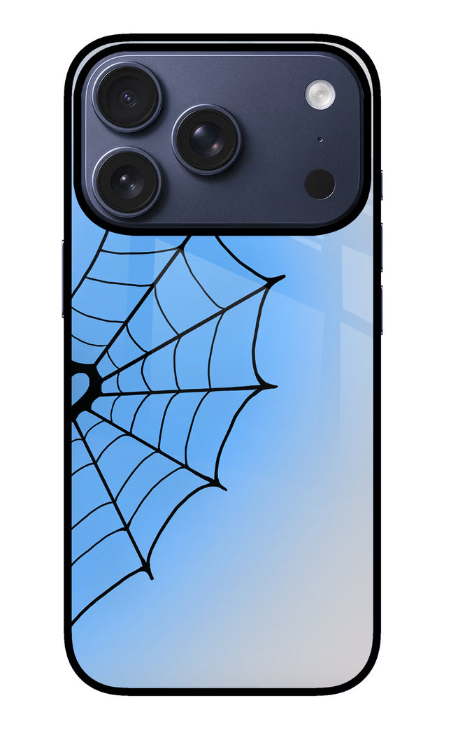 Blue Web iPhone 17 Pro Glass Case