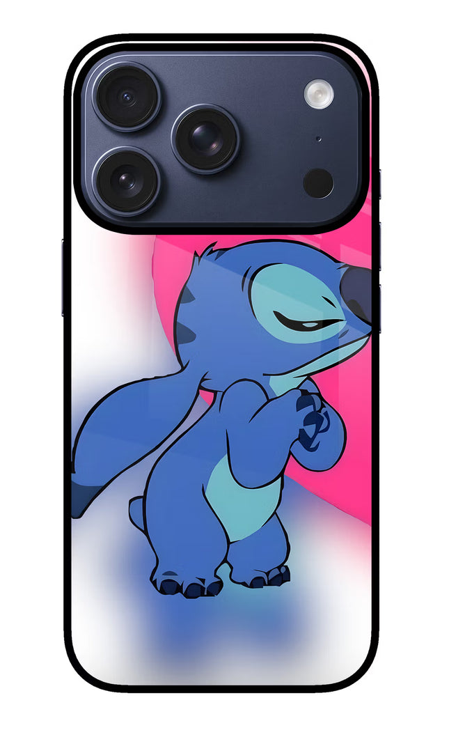 Stitch Hug iPhone 17 Pro Glass Case