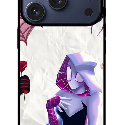 Gwen Verse iPhone 17 Pro Glass Case Back Cover by Casekaro