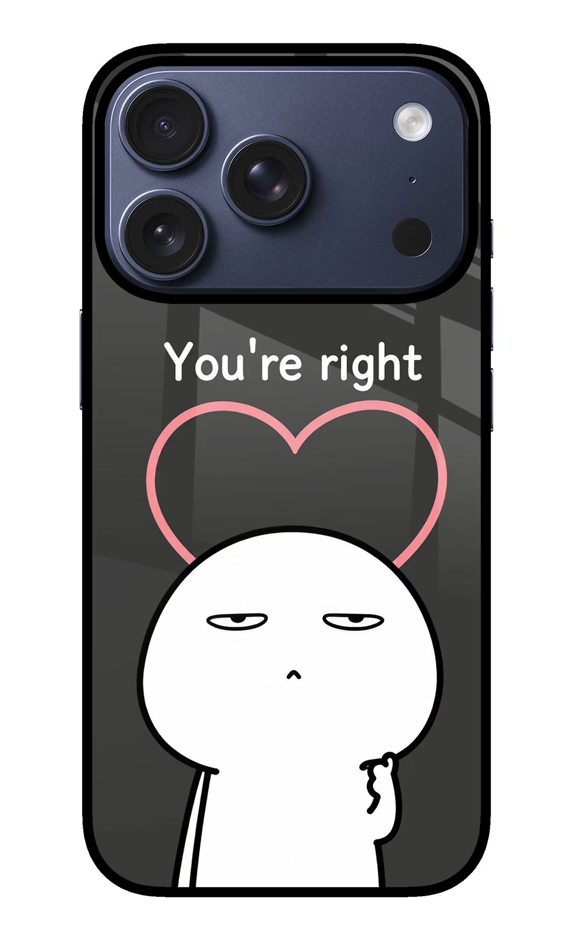 You're Right iPhone 17 Pro Glass Case