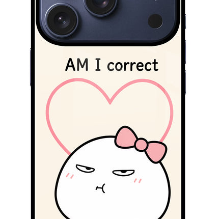 Always Right iPhone 17 Pro Glass Case Back Cover by Casekaro