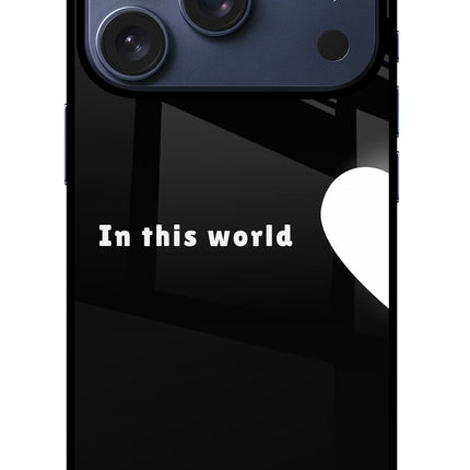 This World iPhone 17 Pro Glass Case