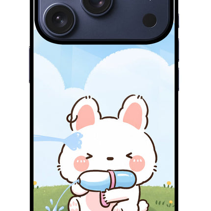 Bunny Treat iPhone 17 Pro Glass Case