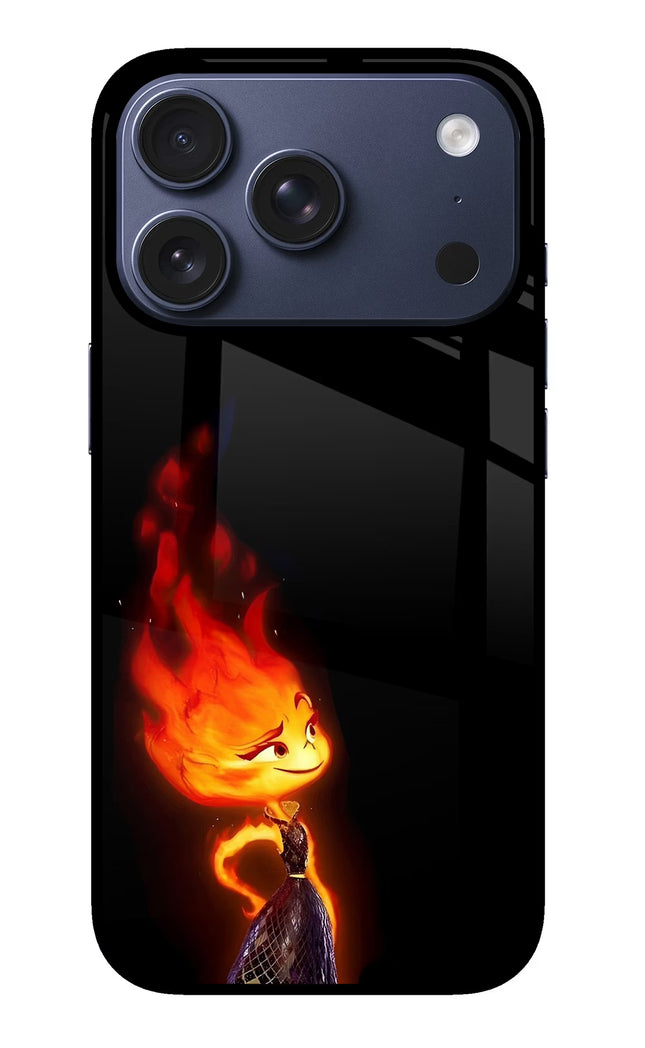 Ember Flame iPhone 17 Pro Glass Case