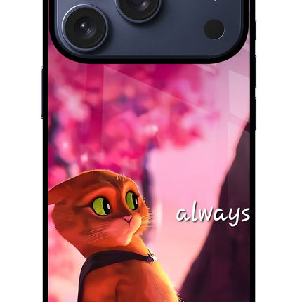 Always Cat iPhone 17 Pro Glass Case