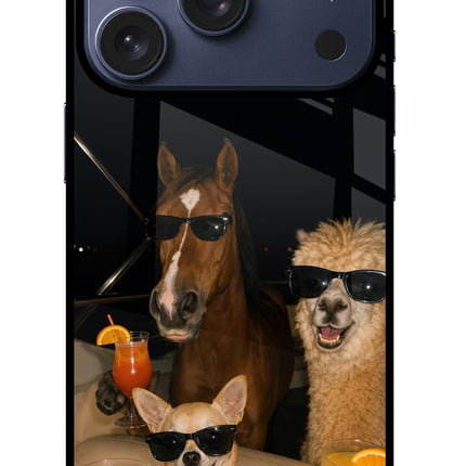 Party Squad iPhone 17 Pro Glass Case