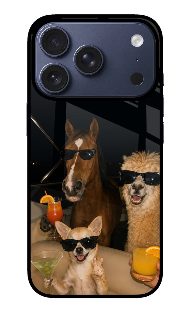 Party Squad iPhone 17 Pro Glass Case