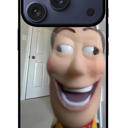 Side Eye Woody iPhone 17 Pro Glass Case Back Cover by Casekaro